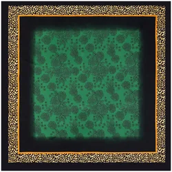 Luxury Brand Scarf 130cm Bandanna Green Leopard Silk Scarf Women Square Scarves Kerchief For Ladies Fashion Shawl