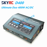 SKYRC D400 Ultimate Duo 400W AC/DC Balance Charger Discharger Supports 1-7S Lithium Battery for Drone/Car Model/Lab Equipment