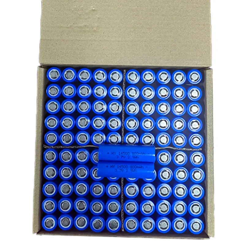 1-50pcs 3.7V 14500 800mAh Rechargeable Lithium Battery AA Suitable for Remote Control Mouse Clock Flashlight Shaver