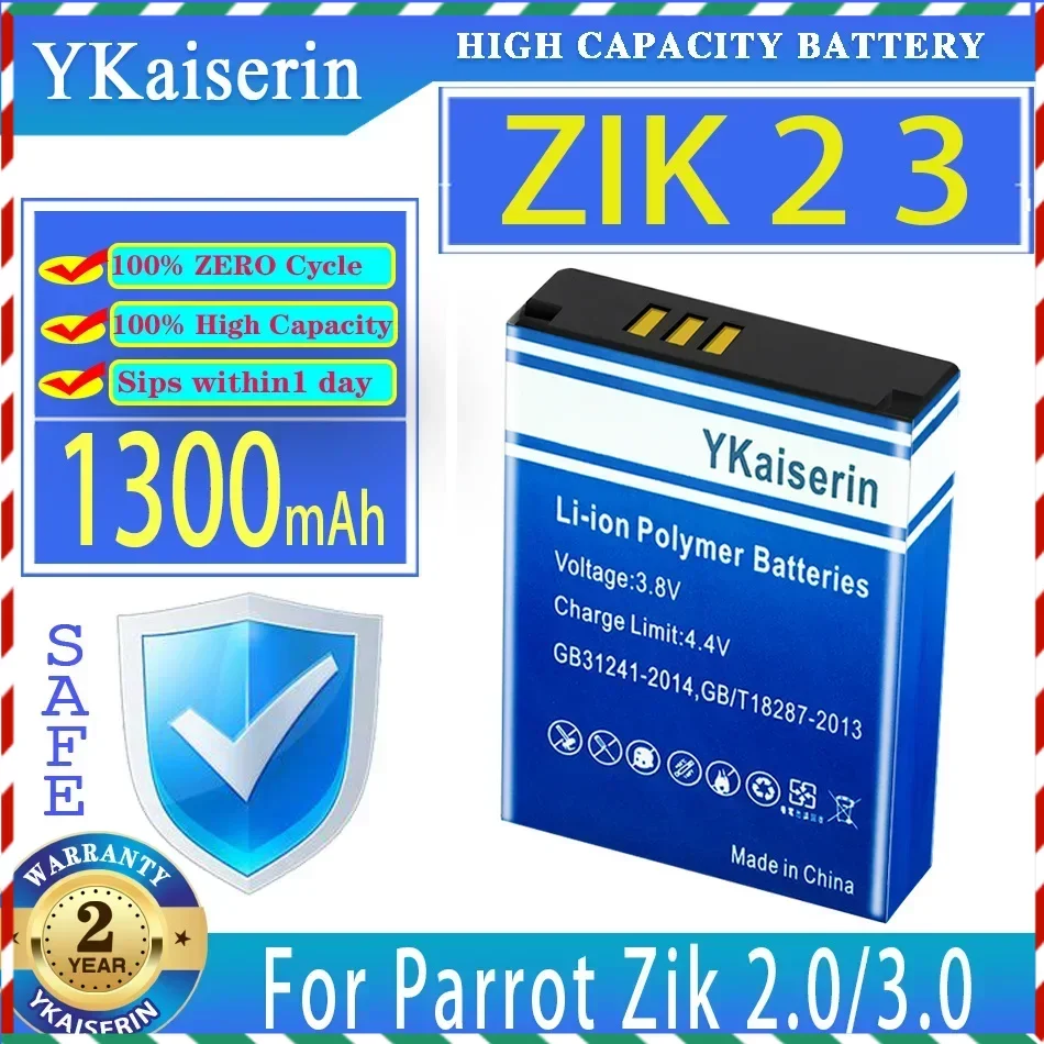 

YKaiserin 1300mAh Replacement Battery For Parrot Zik 2 3 2.0 3.0 zik3 Zik2