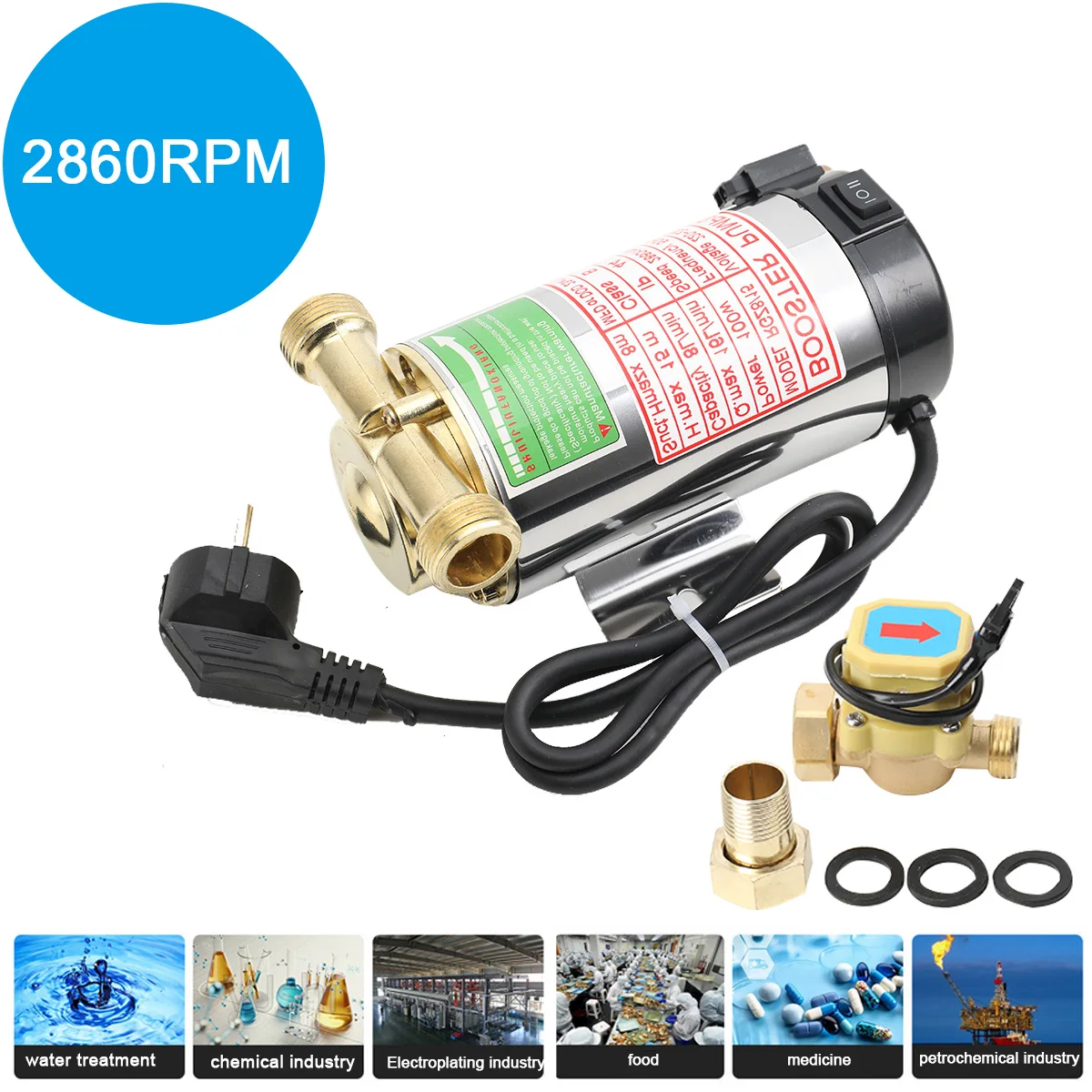 Pompe de circulation automatique pour la maison, pompe de surpression d'eau domestique pour système de surpression de douche