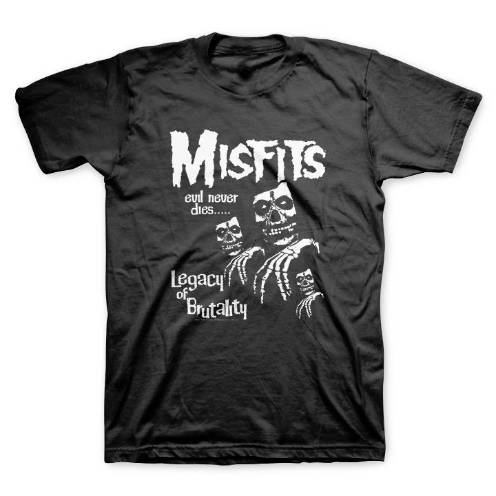 Camiseta Misfits Legacy Trio Band, camiseta gráfica 100% de algodón, ropa de calle de verano para hombres y mujeres