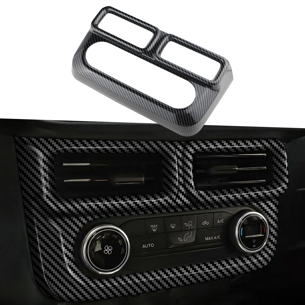 Car Center Console Panel Cover For Ford Maverick 2022 2023 + AC Vent Air Knob Frame Cover Trim Sticker Interior Accessories