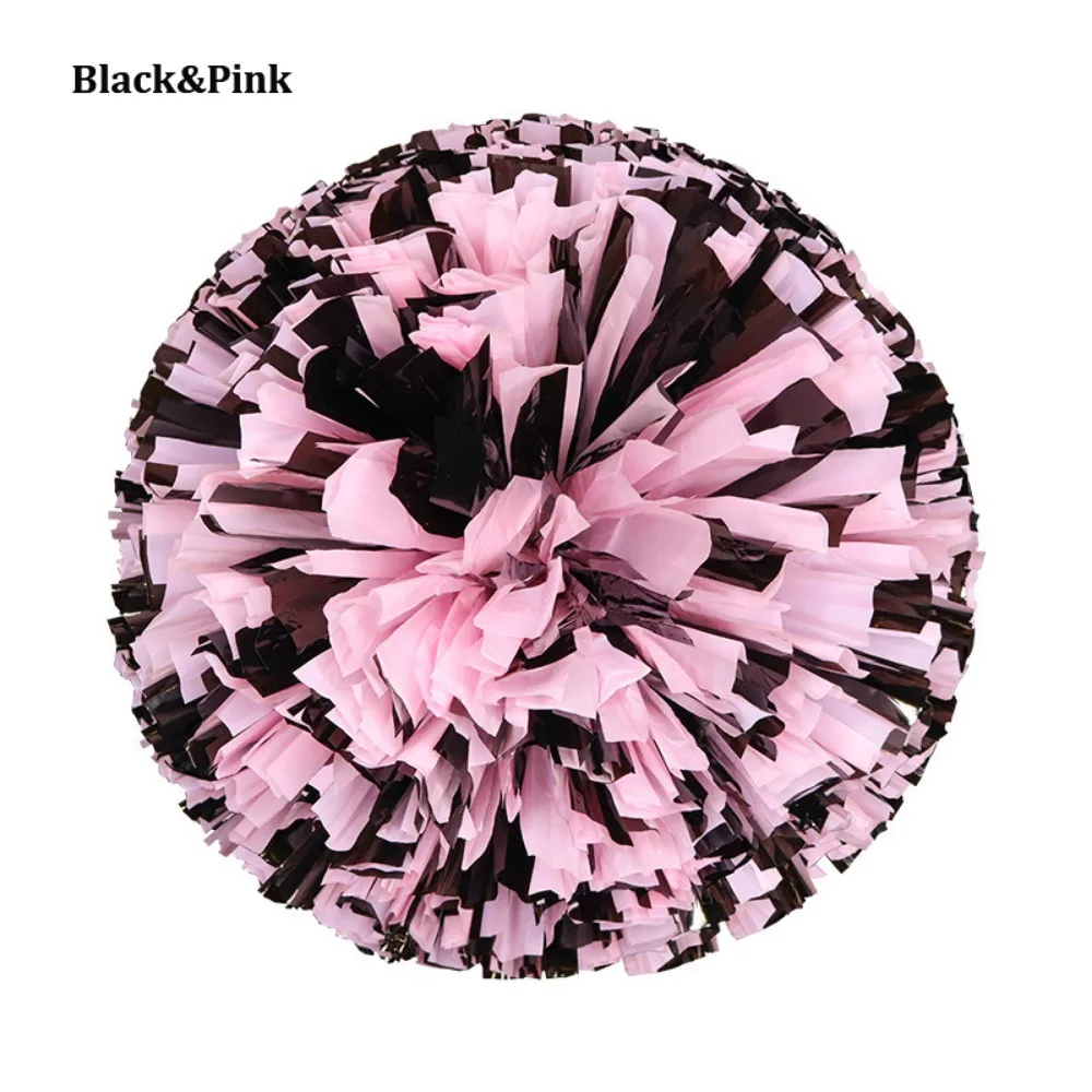 28cm Game Pom Poms Multicolors Dance Party Concert Decorator Cheering Ball PET Come On Props Cheap Practical Cheerleading