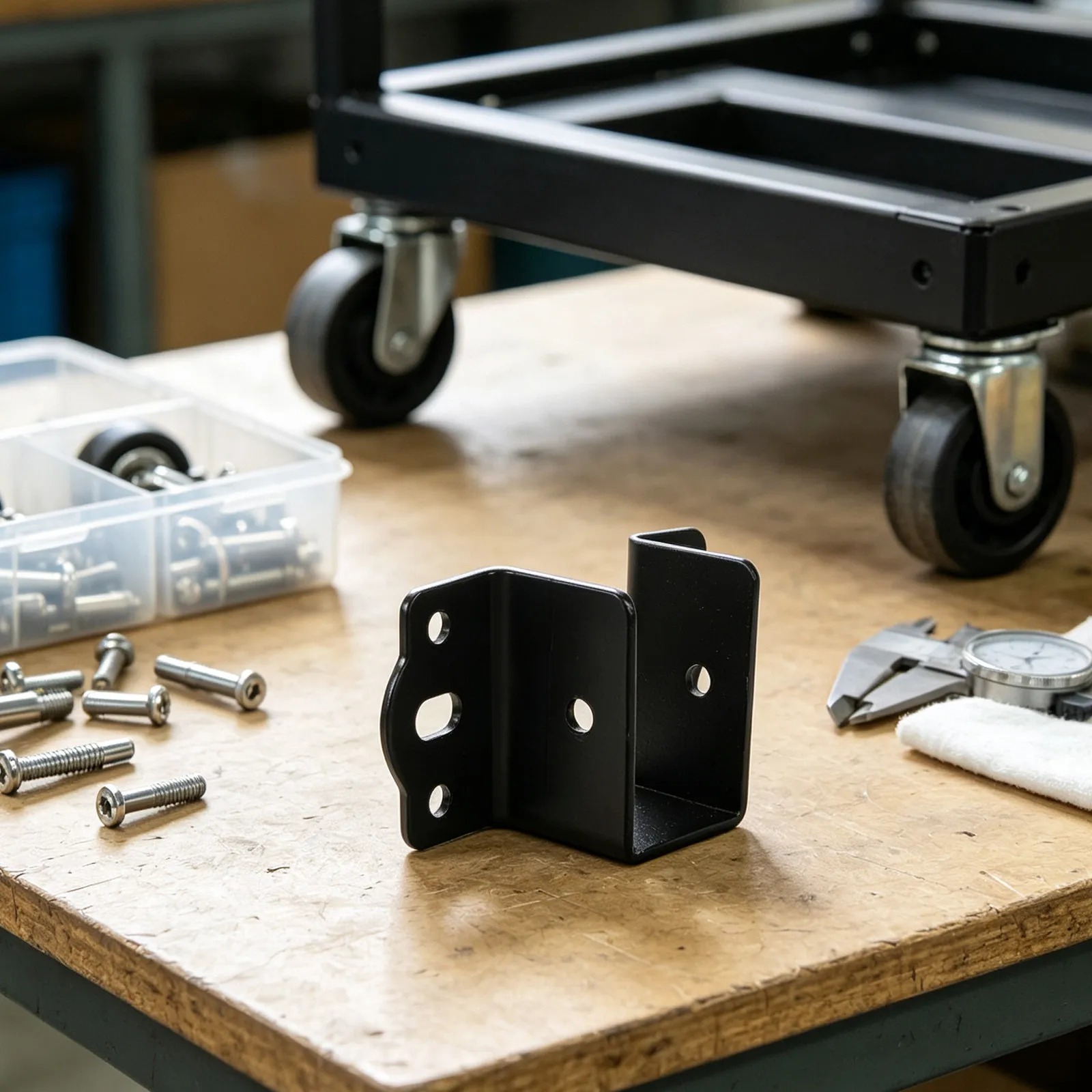 4Pcs Bed Frame Joint Brackets Metal U Shape Rail Brackets Heavy Duty Bed Rail Support for Double Beds Thick Mattresses