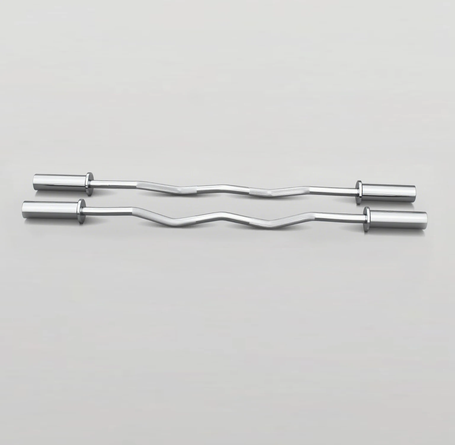 

Premium 9.2kg Chrome Plated Steel Curl Barbell Bar High Quality Gym Strength Training Equipment