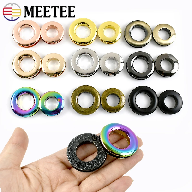 

10Pcs 10-25mm Metal Eyelet O Ring Buckles for Handag Strap Leather Craft Decor Clasp Garment Buckle DIY Hardware Accessories