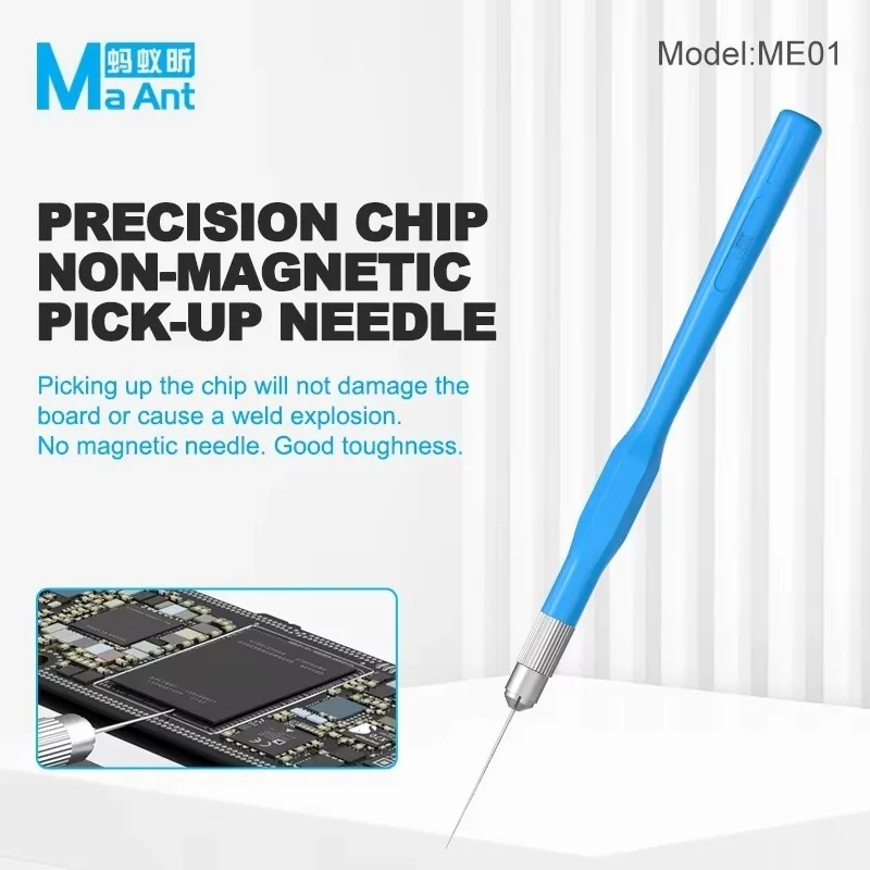 MAANT ME01 Non-Magnetic IC Pry Needle No Welding Safe Explosion-Proof Phone PCB Motherboard Chip Disassembly Repair Tool Set