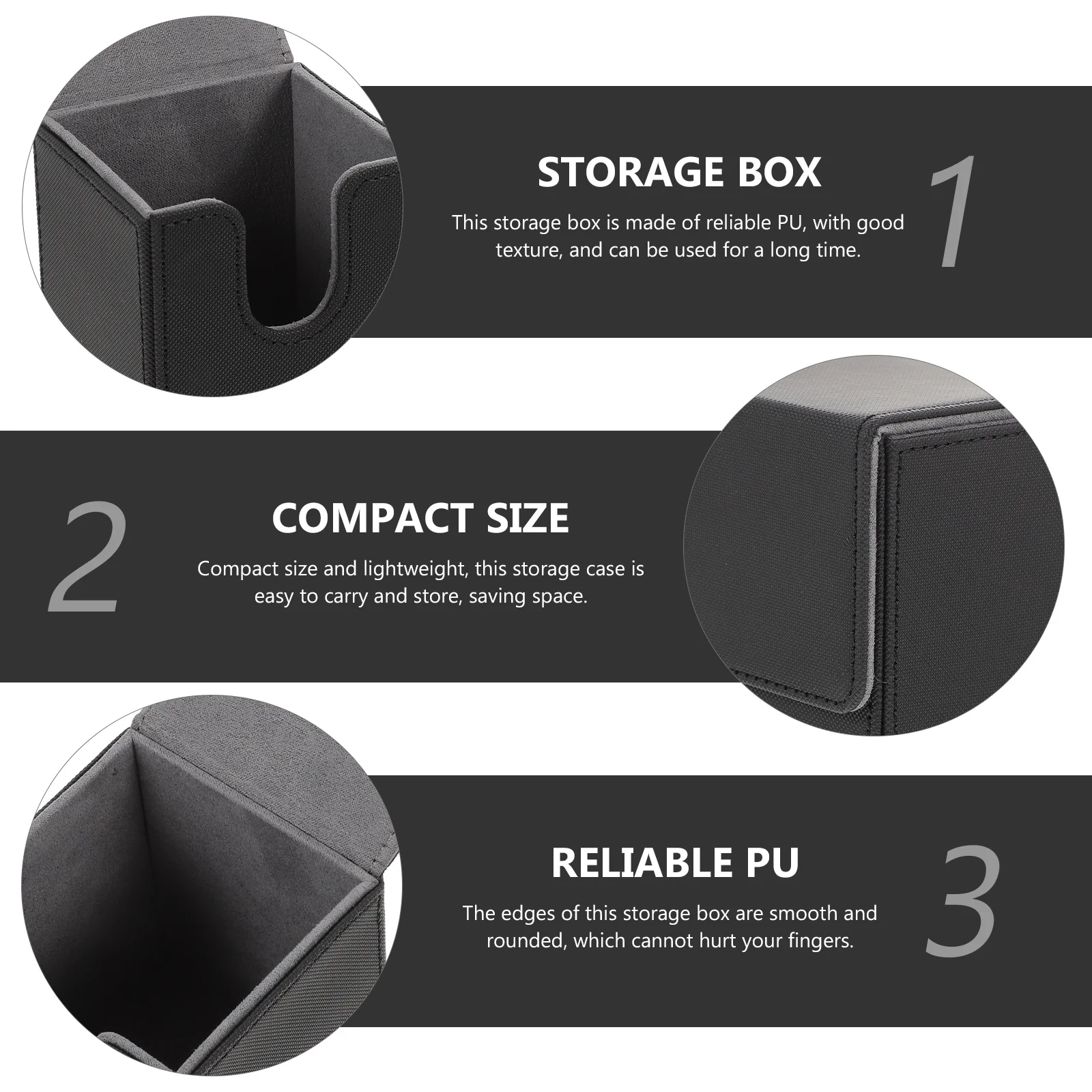 

Game Cards Box Large Capacity PU Portable Cards Organizer Compact Storage Case for Game Card Protection and Multi-Function Use