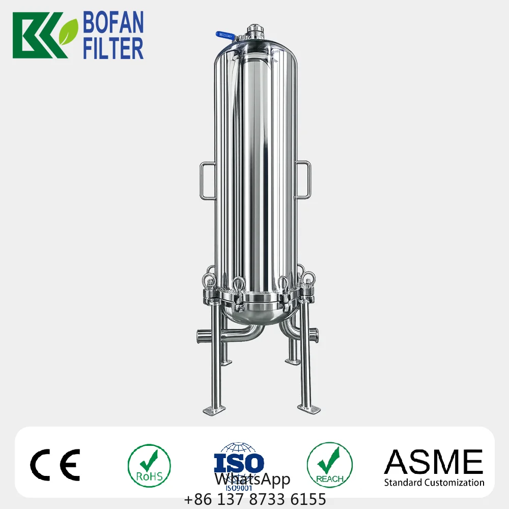 304 Stainless Steel Multi Cartridge Filter Housing 9 Cartridge - Food Grade, 2.7 ㎡ Large Filtration Area