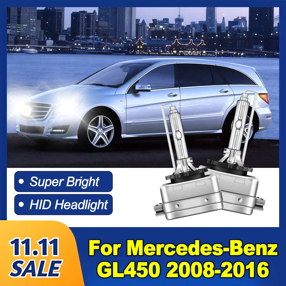 

2PCS 35W Xenon Headlight D1S Original HID Headlamp 6000K Super Bright Low Beam Bulb For Mercedes-Benz GL450 2008-2016 Car Light