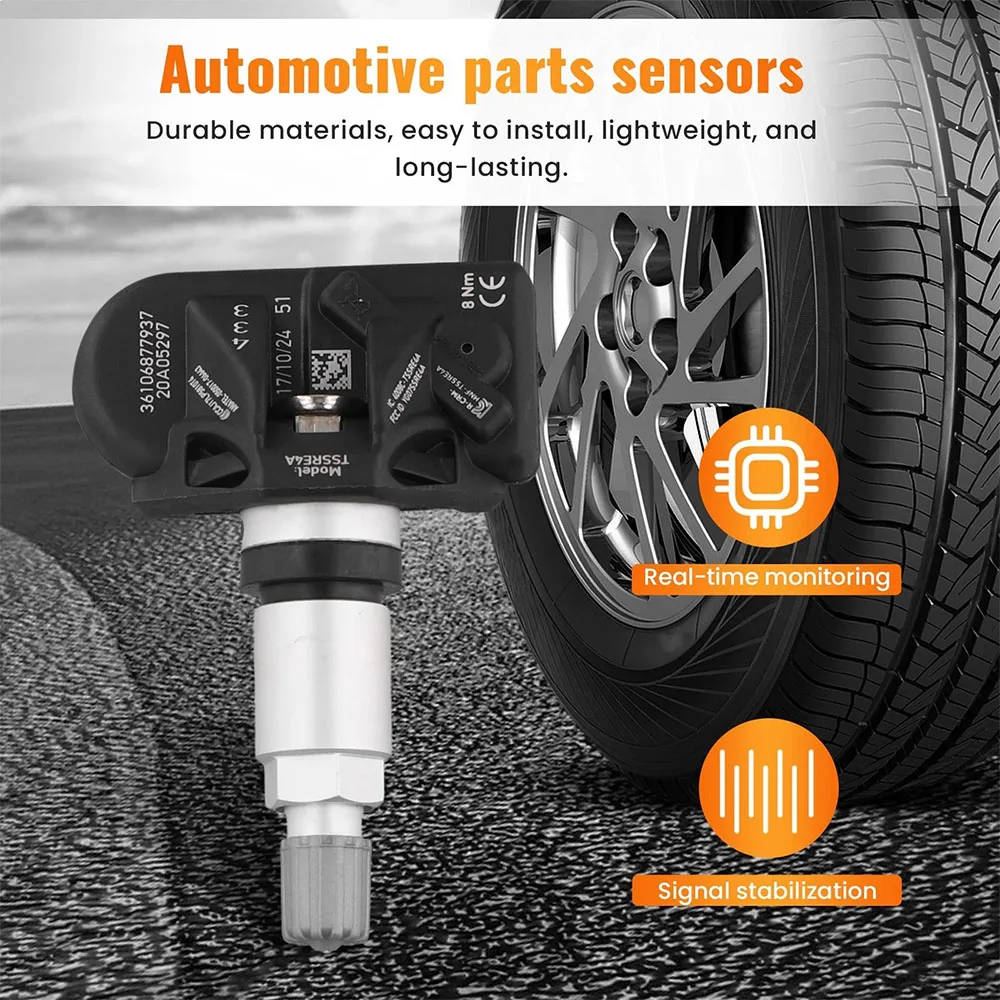 4 قطعة 6877937 36106877937 6877936 433MHZ TPMS مستشعر ضغط الإطارات لسيارات BMW F40 G42 G20 G22 G26 G29 U11 تويوتا GR سوبرا 2017-2021