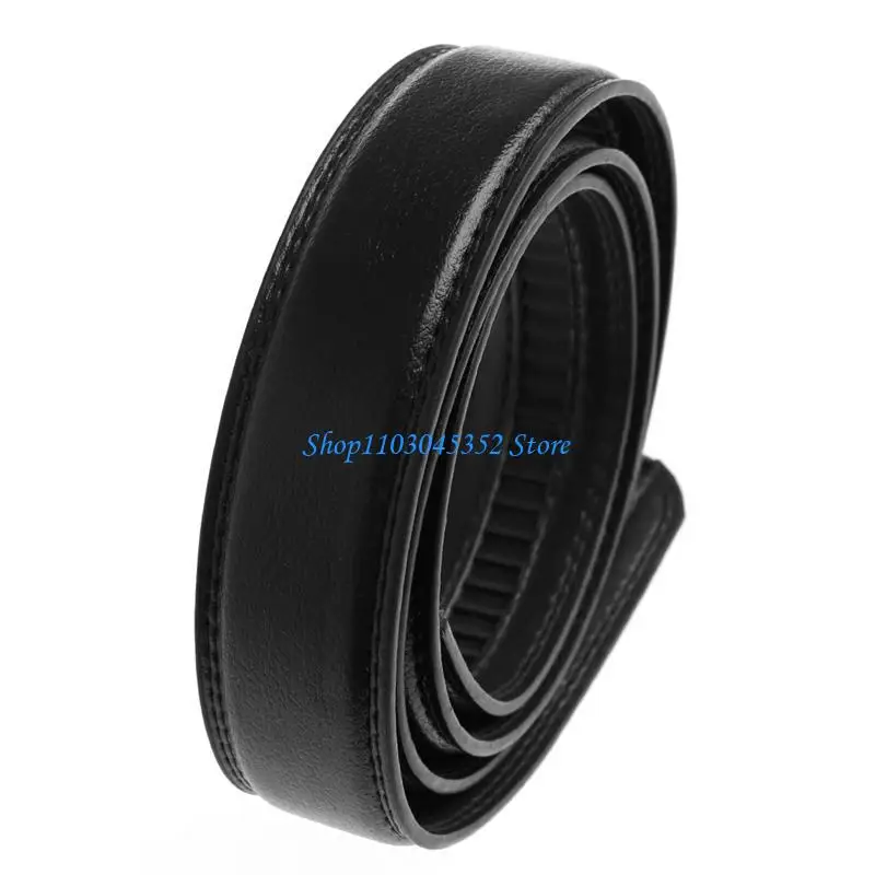 حزام عمل أوتوماتيكي من الجلد الصناعي للرجال يحل محل حزام الخصر بدون إبزيم