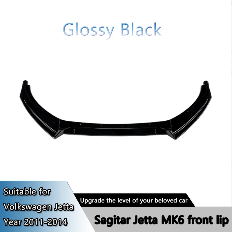 مناسبة للمصد الأمامي لسيارة Volkswagen Jetta Sagitar MK6 2011-14، والشفة الأمامية، والمجرفة الأمامية، وتعديل المفسد #5