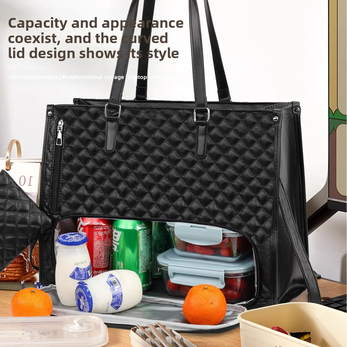 

Women's Insulated Lunch Bag Crossbody Laptop Tote Bag Handbag Suitable for Work/Office/Campus/Daily Use