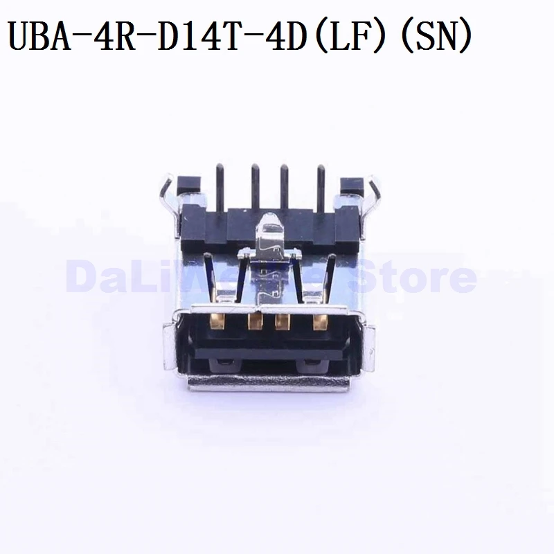 

10 pces original novo em estoque UBA-4R-D14T-4D (lf) (sn) 4p usb conector titular