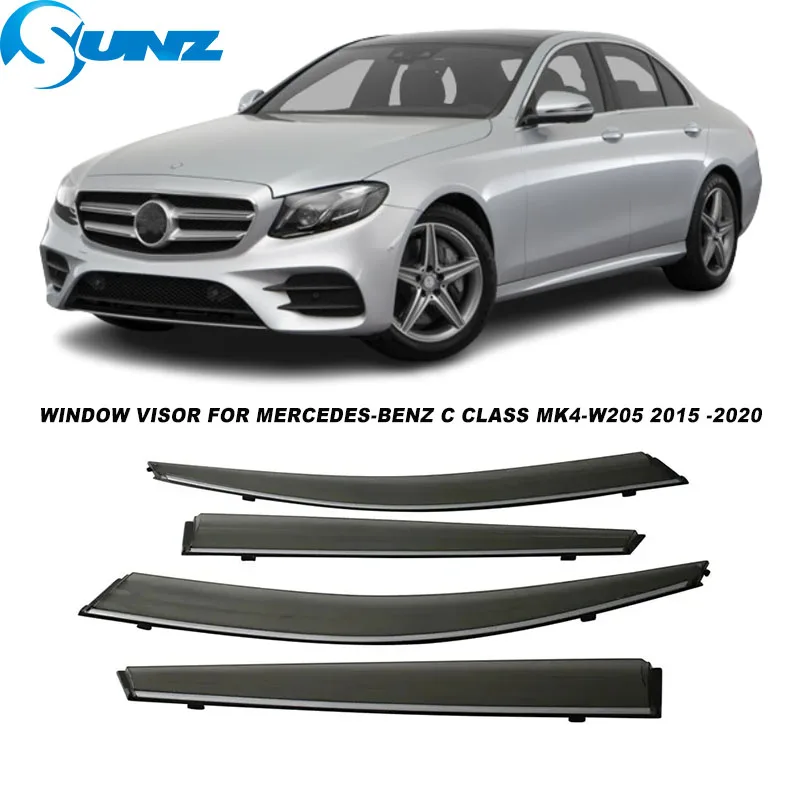 

Side Window Deflector For Mercedes-Benz C Class MK4-W205 2015 2016 2017 2018 2019 2020 Window Visor Weathershield Sun Rain Guard