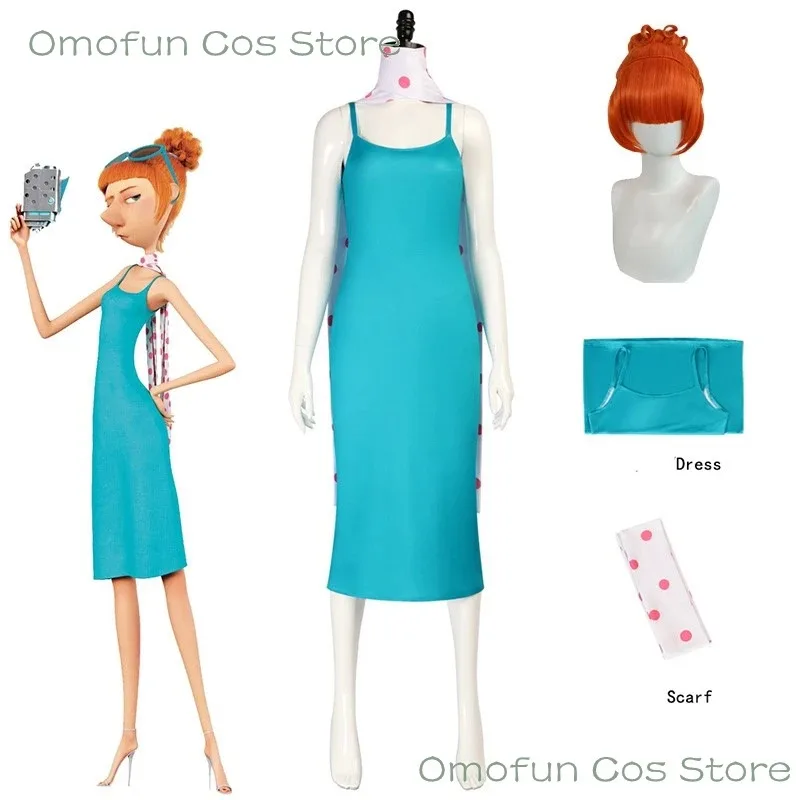 2025 aaa 와일드 코스프레 의상 루시 블루 트렌치 가발 그루 아내 드레스업 여성 재미있는 의상 할로윈 파티 카니발 역할극