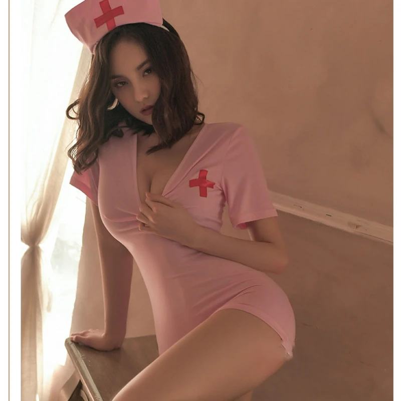 Onlyfans Underwear Sexy Women’s Lingerie Cosplay Nurse Uniform Allure Pajamas Wrap Buttocks Perspective Bodysuit Erotic Costume