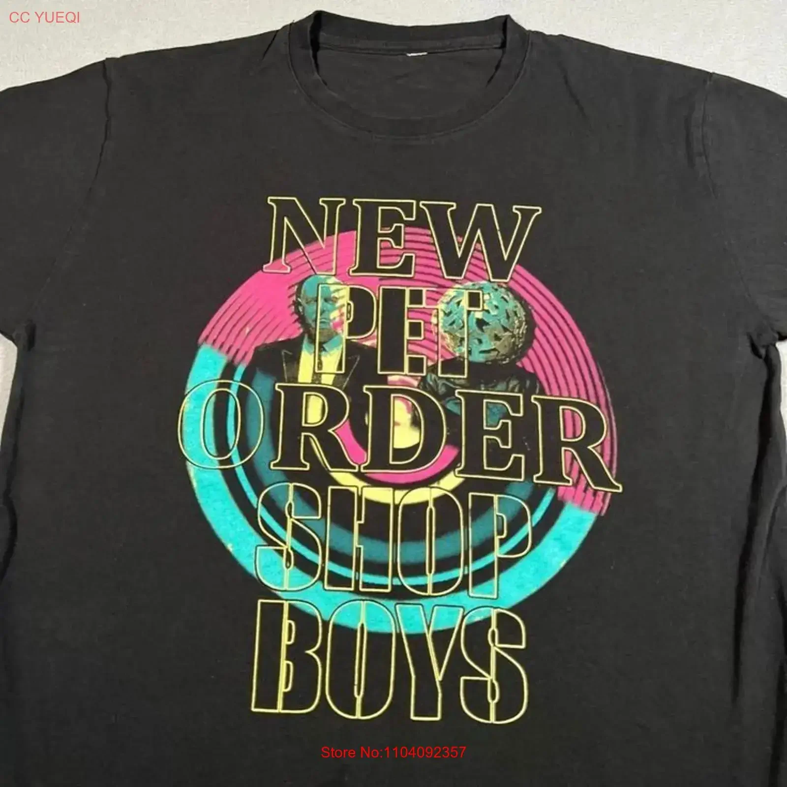 Nouveau T-shirt de concert Pet Shop Boys The Unity Tour PA536, style vintage délavé, vêtements de créateur doux, haut élégant pour le quotidien
