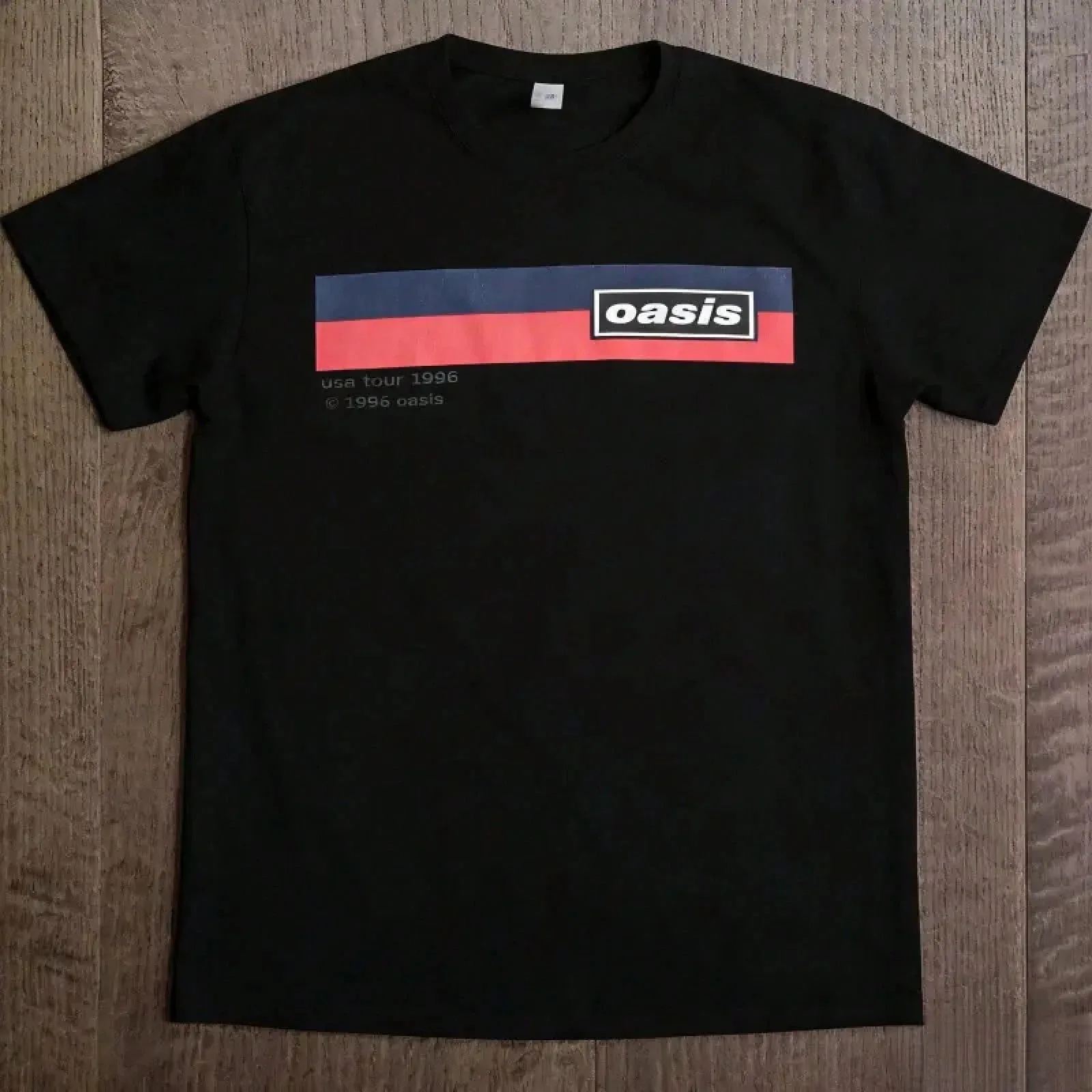 Oasis Band 1996 US Tour T-Shirt im Retro-Stil, Rock, neutral, aus Baumwolle, mit aufgedrucktem Design – geeignet für Damen und Herren. – Detail 2