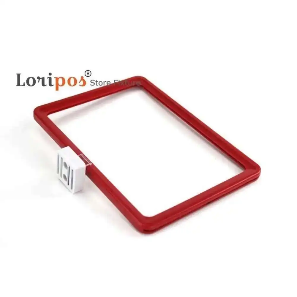 2 set A5 cornice magnetica per cartellino del prezzo combinato porta poster espositori congelatore supporto pubblicitario pop clip magnete impugnatura