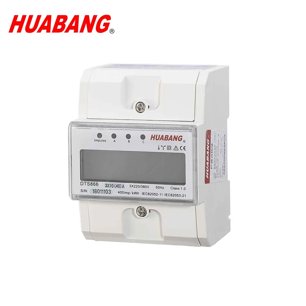 

2026 Three Phase Three Wire or Four Wire Energy Meter RS485 Meter MODBUS Protocol Advance V a W COS HZ KWH Measuring Din Rail Me