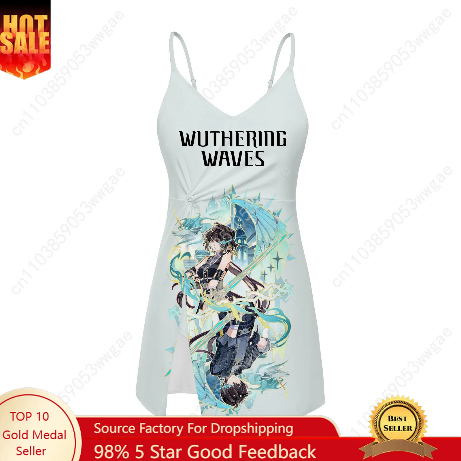 

Wuthering Waves Sling Dress Swimsuit Womens Bathing Suits Personalized Fashion Swimwear Pool Beach Bikini Custom Made Beachwear