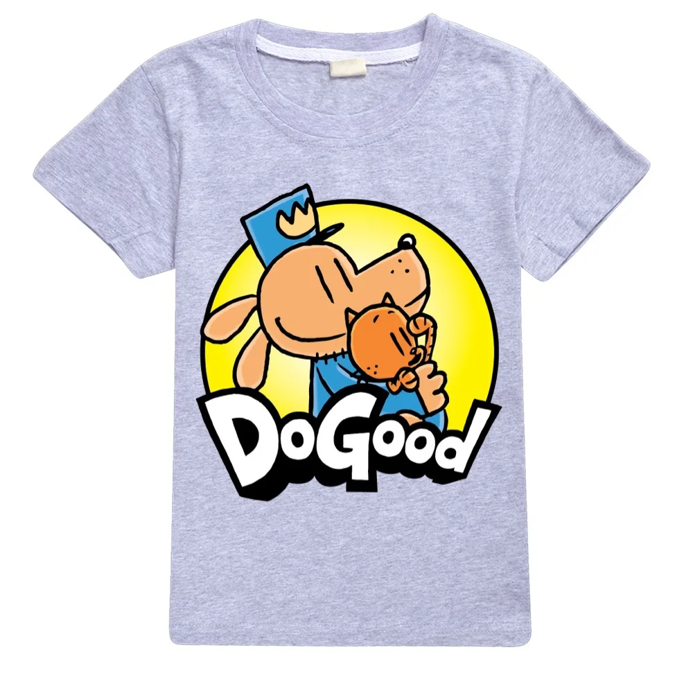 Summer Kids Dogman Clothes Cartoon Casual TShirt for Boys Casual Tees for Girl tops Teenage Toddler girls clothes 2-16Y2219