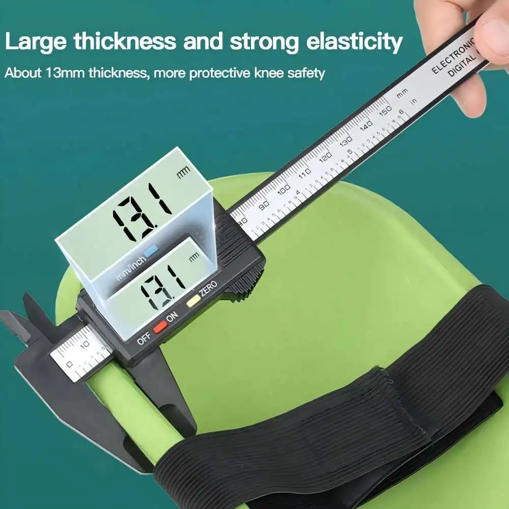 زوج واحد من وسادات الركبة السميكة لأعمال البلاط والطين والطوب - حماية متينة للأرضيات والحديقة للعمل اليدوي