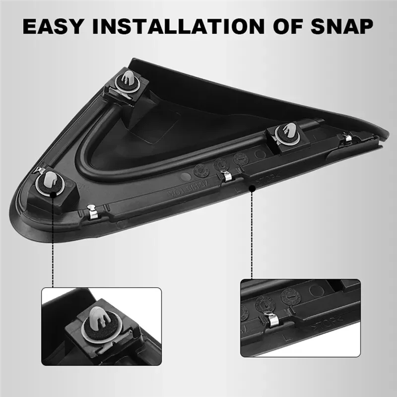 

A03Q-Car Side Mirror Corner Triangle Cover Pillar Trim For Honda CR-V CRV 2012 -2016 75495-T0A-003 75490-T0A-003