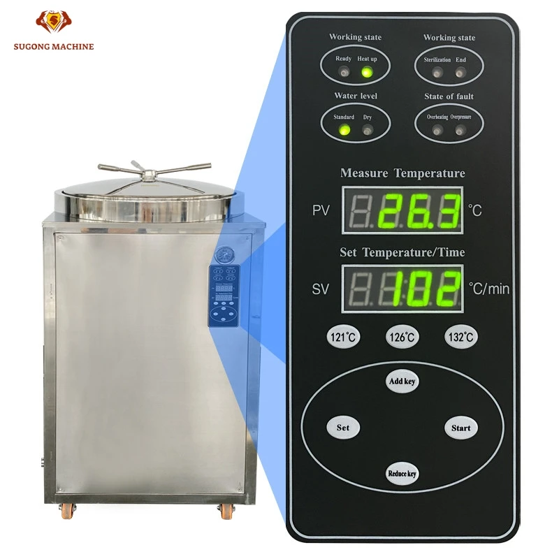 เครื่องนึ่งฆ่าเชื้ออุตสาหกรรมขนาดใหญ่ 200 ลิตร US Stock