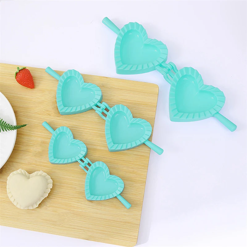 Molde plástico Dumpling para Dumpling Making, Flower Shaped, Heart-Shaped, DIY Kitchen Tool, 1 PC