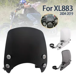 For Harley 883 XL883 XL1200 2004-2019 Motorcycle Windscreens Fit 39mm-41mm Forks Wind Deflectors Parabrisas Replace Windshield