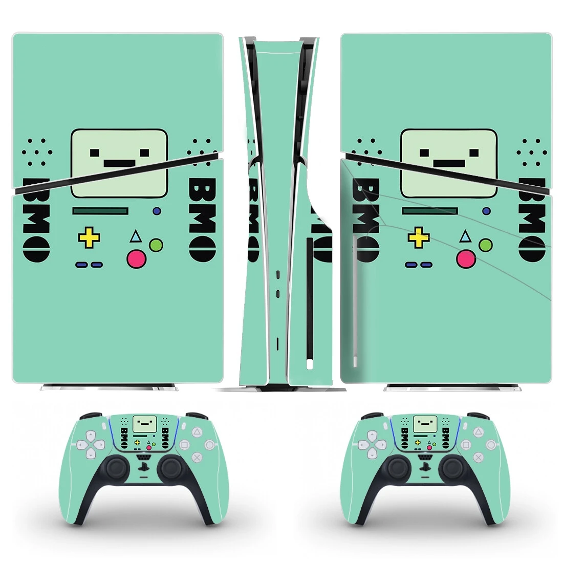 anime-bmo-slim-pele-disco-adesivo-decalque-capa-para-console-e-2-controladores-vinil-novo