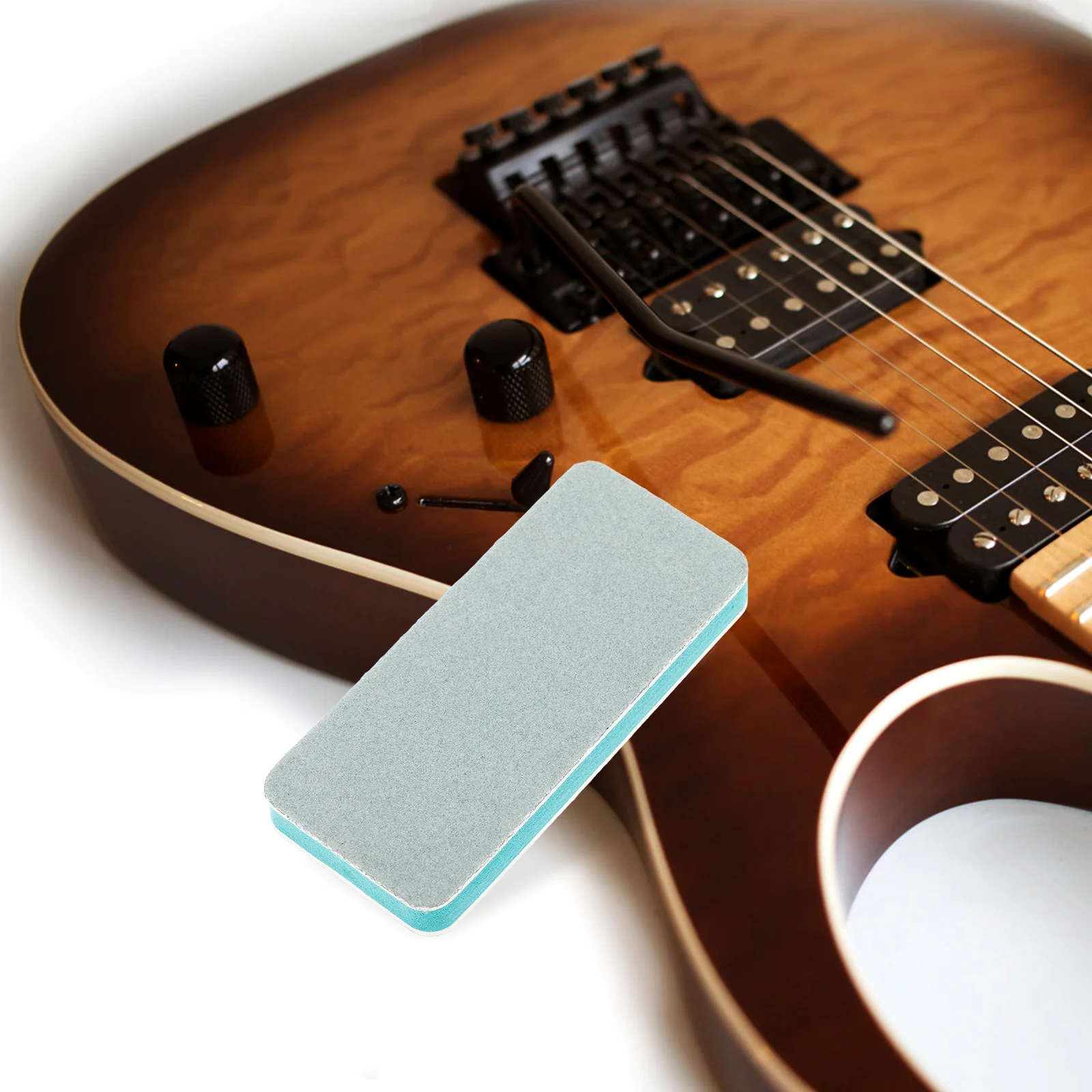 

Premium Guitar Bass Fret Polishing Block Luthier Grinding Tool For Strings Frets Maintenance Durable Sponge Material Easy Use