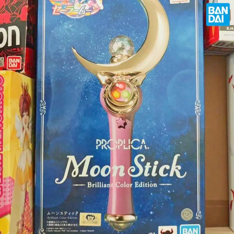

Оригинальная брошь BANDAI PROPLICA Moon Stick Transformation, маскировочная ручка, фигурка со звездой, аниме, модель Сейлор Мун, игрушка
