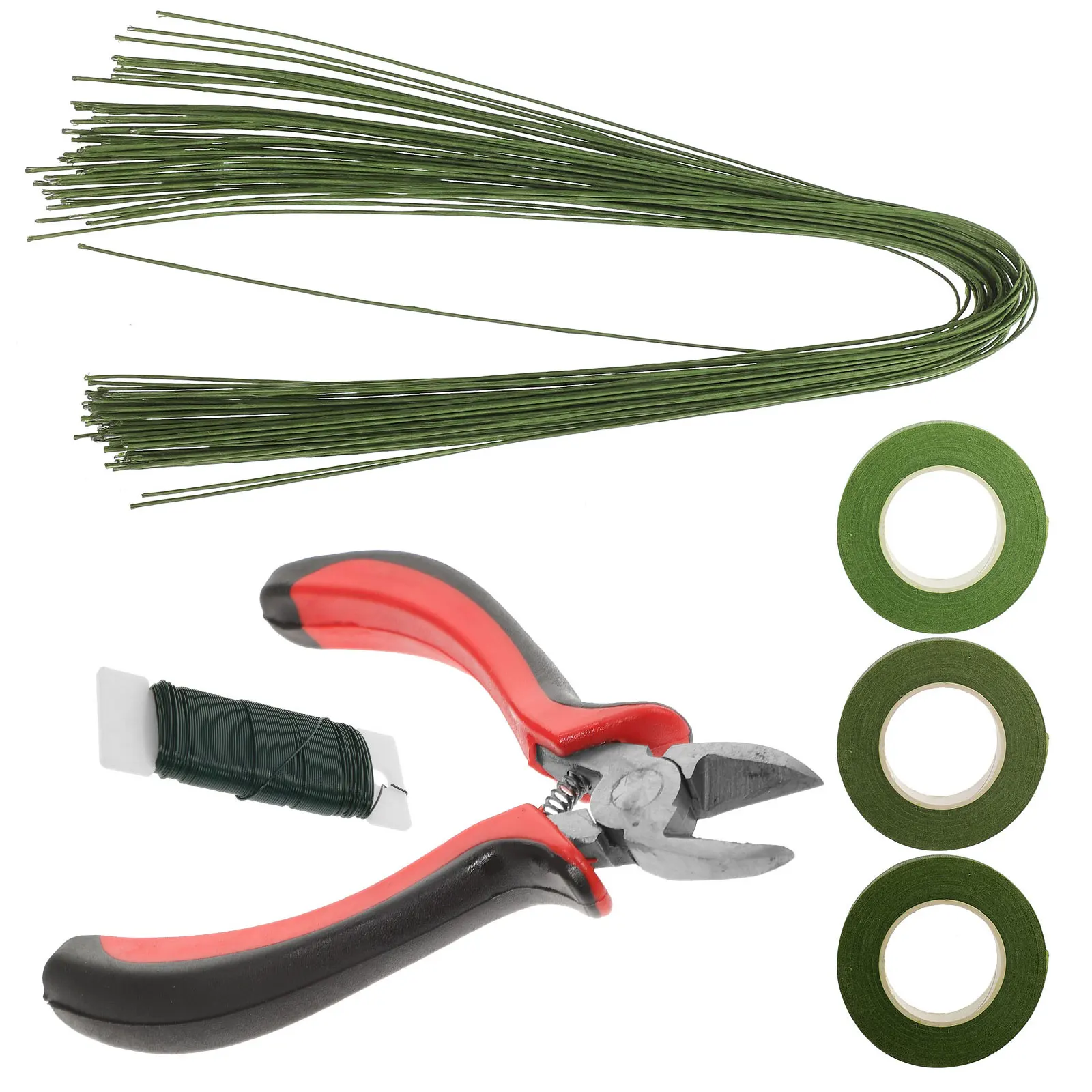 花テープセットプラスチックテープツールキットフラワーアレンジメントツール幹ワイヤーブーケ DIY 工芸家の装飾強力な伸縮性