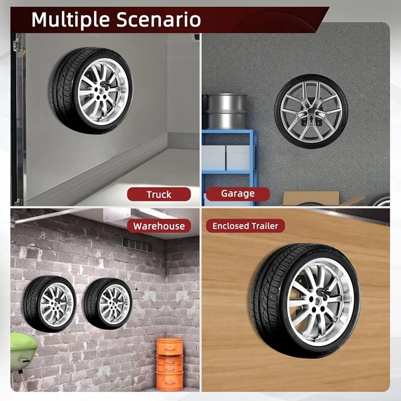 Popular_Wall Mount Spare Tire Mounting Bracket Rack for Enclosed Trailers