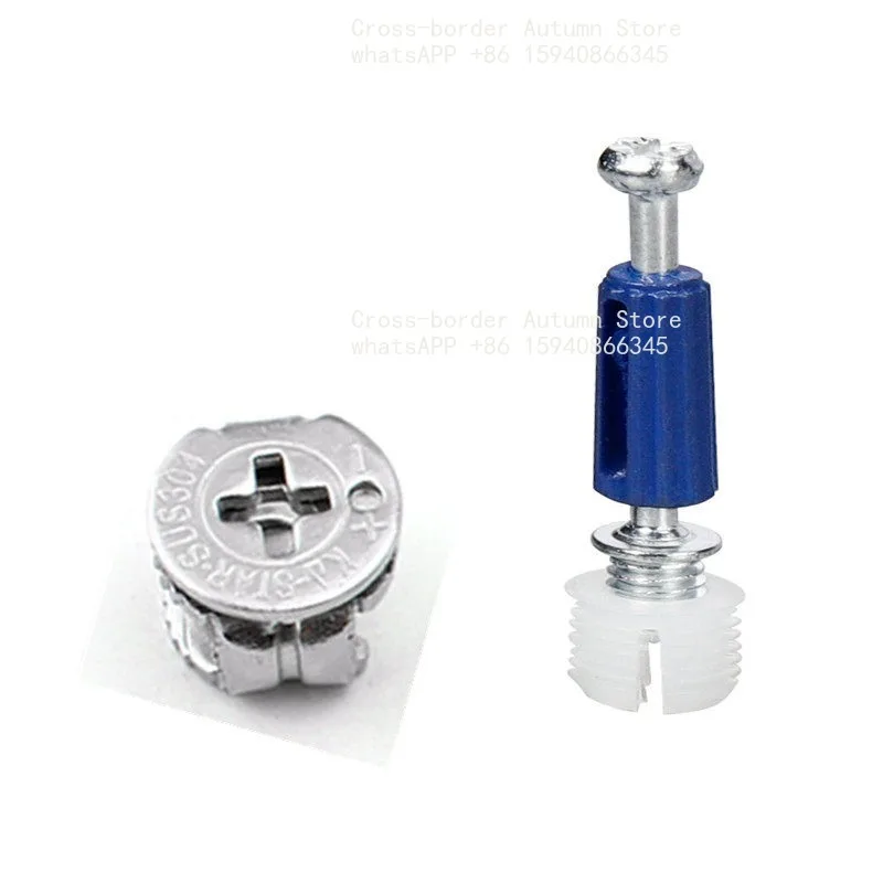 New thickened stainless steel furniture three-in-one connector screw eccentric wheel assembly  cabinet connection accessories