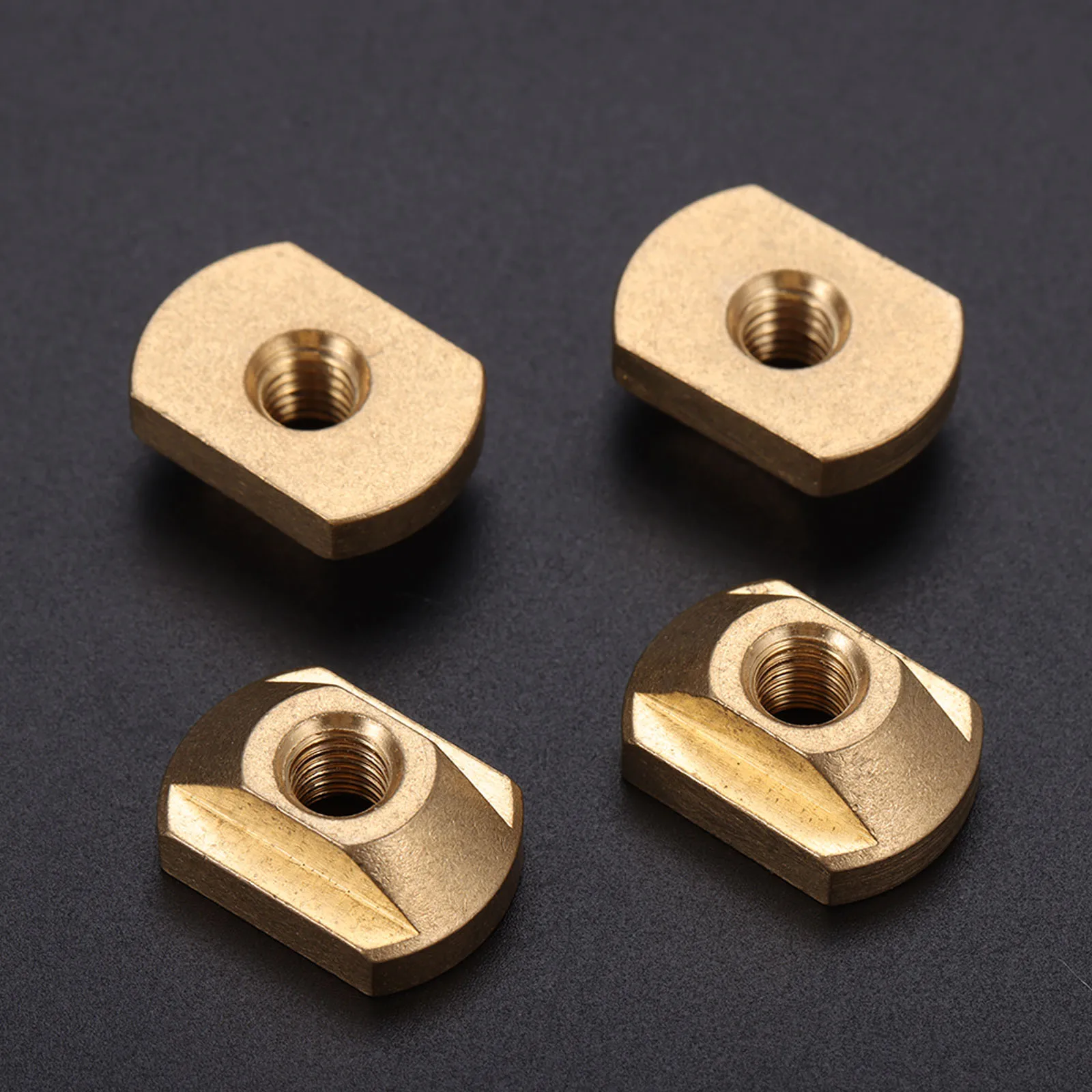 4Pcs Gold M8 M6 Mounting Brass T-Nuts Fit For Water Sports Surfing All Hydrofoil Tracks Outdoors Surfing Accessories