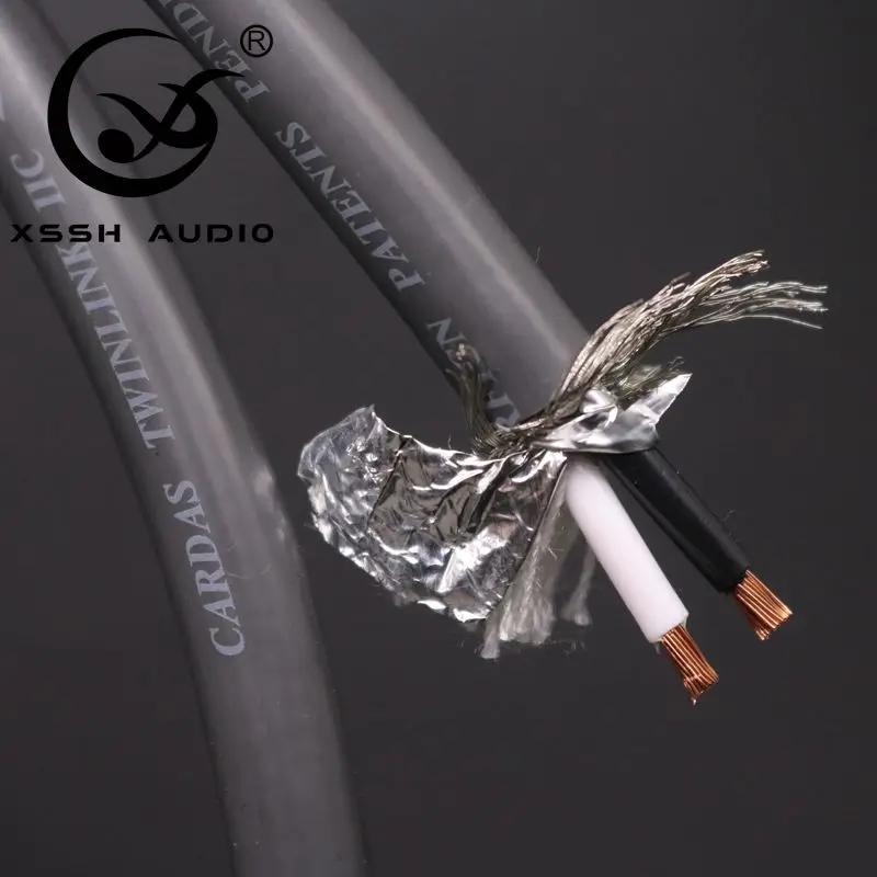 DIY HIFI Audio Signal Bulk Cable 2 Core Pure Copper Grey PVC Jacket RCA XLR Wire for Amplifier Audio Video System Support OEM