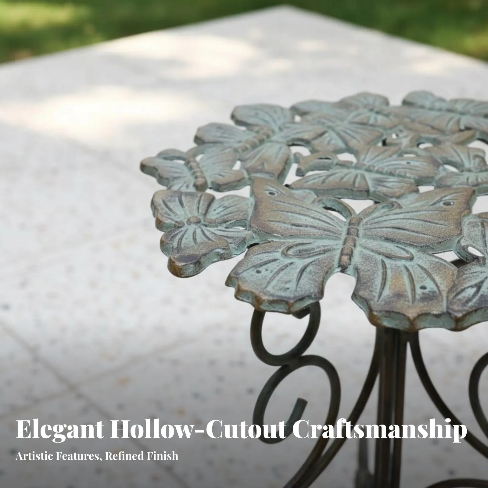 三脚ポット台座-耐候性のある植物スタンド-装飾的なアクセント-多機能-住宅所有者、バルコニー、パティオ、ポーチ用