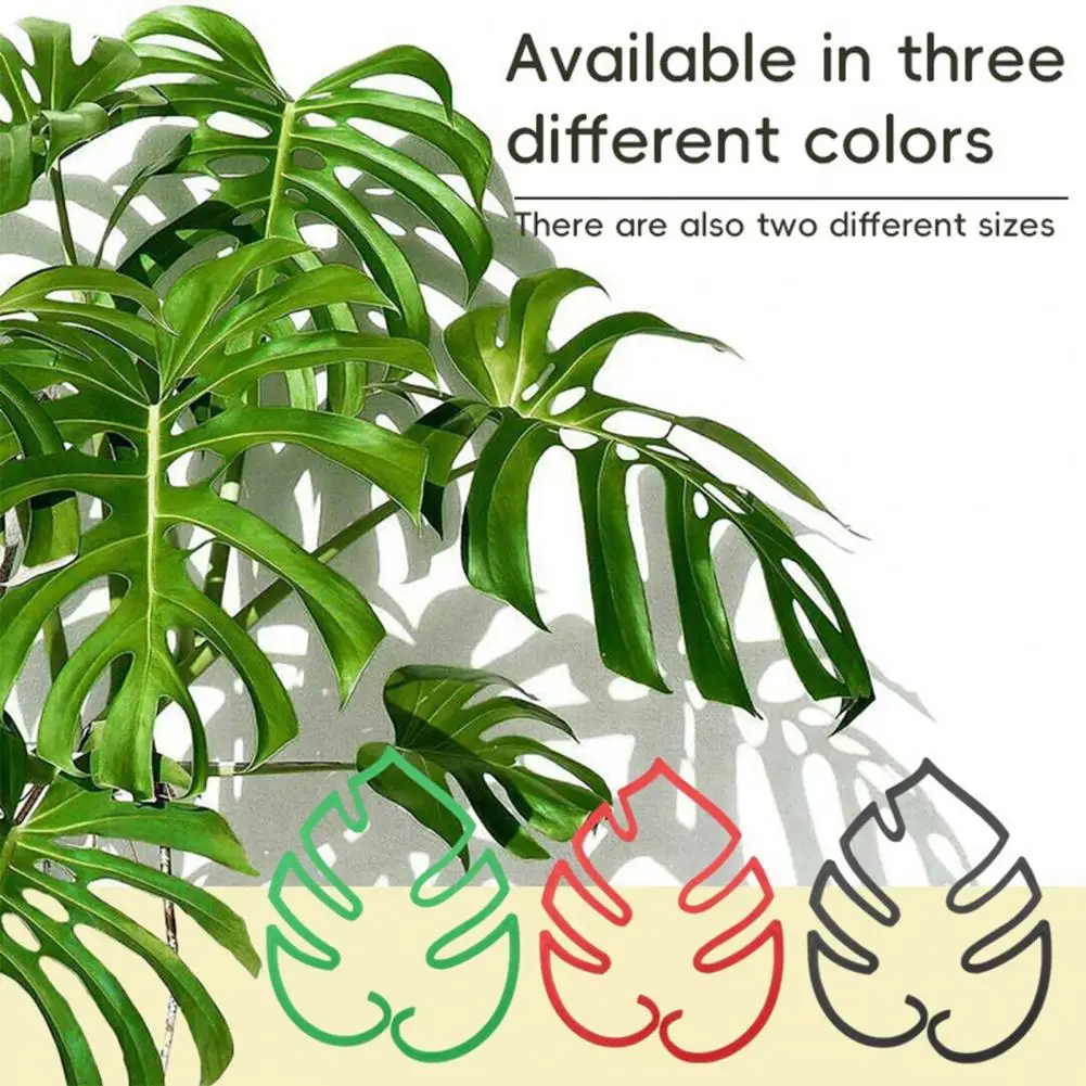 دعم نباتي عالي الجودة على شكل ورقة مونستيرا لدعم النباتات لحامل جذع النمو العمودي للنباتات الداخلية والخارجية