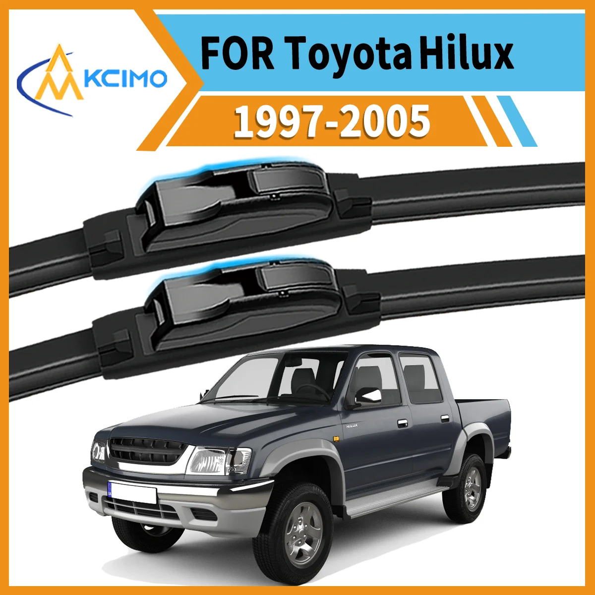 

Smooth & Silent Wiping 2PCS Wiper Blades for Toyota Hilux N140,N150, 1997–2005 All-Weather Performance Clear View Safe Driving