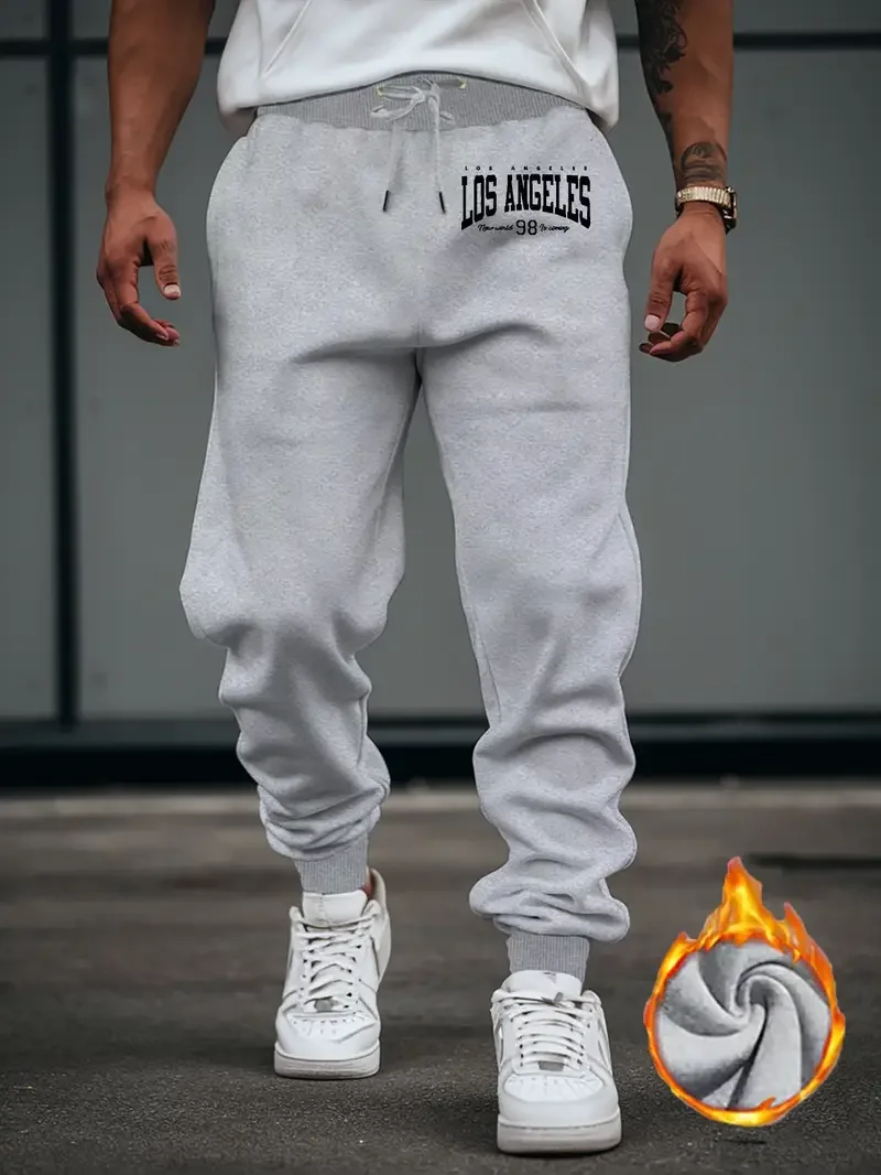 Men's Fashion Pure Color Gym Joggers Skinny Sweatpants Fitness Casual Long Workout Tracksuit Trousers