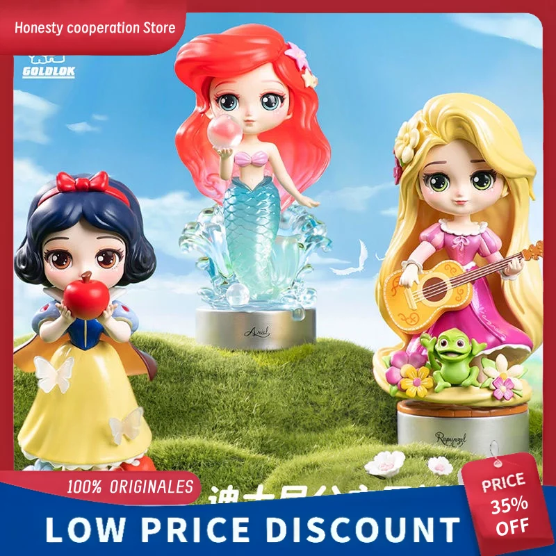 Muñeca blanca como la nieve de princesa, caja ciega de la serie Nature, pieza de exhibición, juguete para regalo para niña, colección Ariel de princesas de Disney