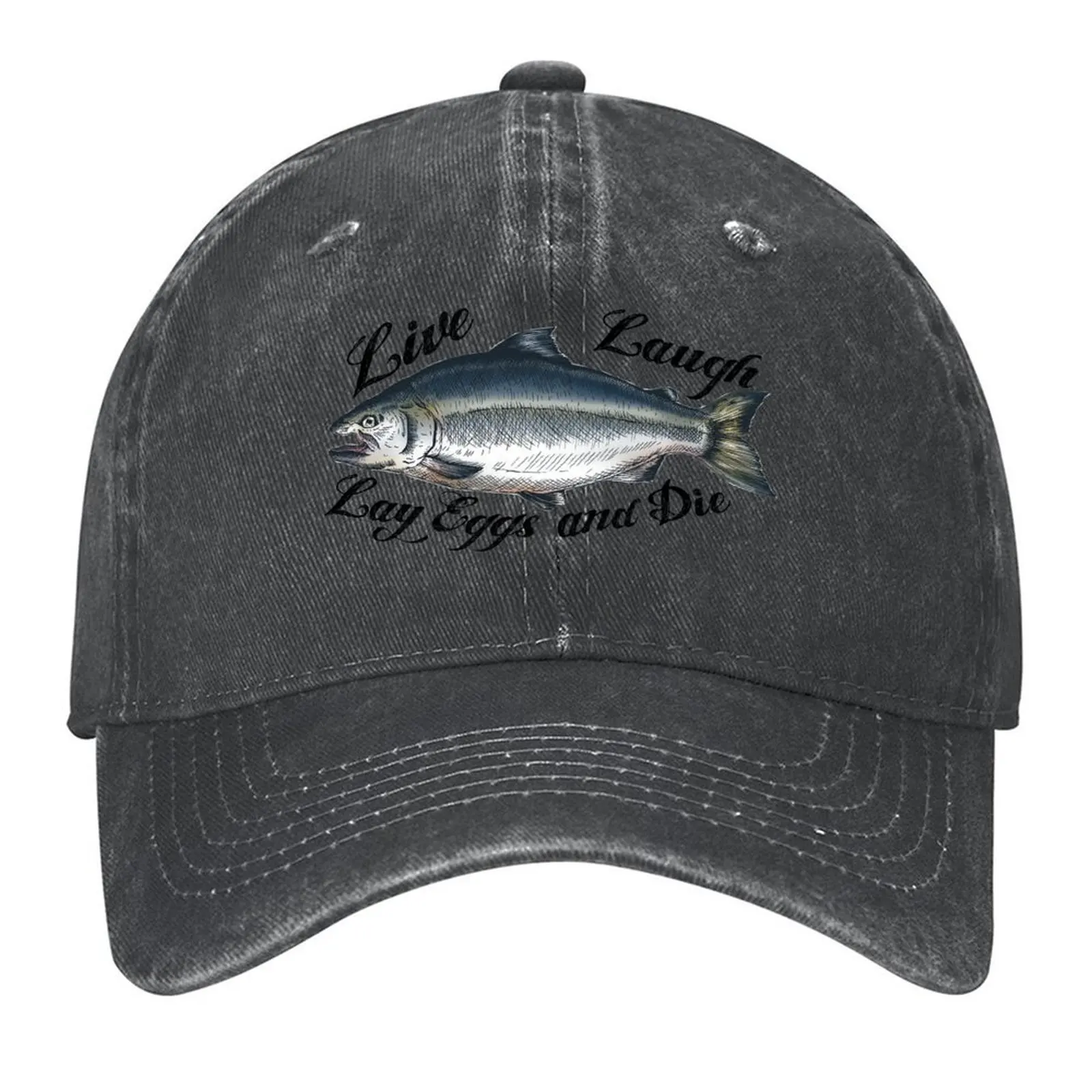 

Live Laugh Lay Eggs and Die Baseball Cap summer hat Military Cap Man golf hat genuine party Hat Baseball For Men Women's