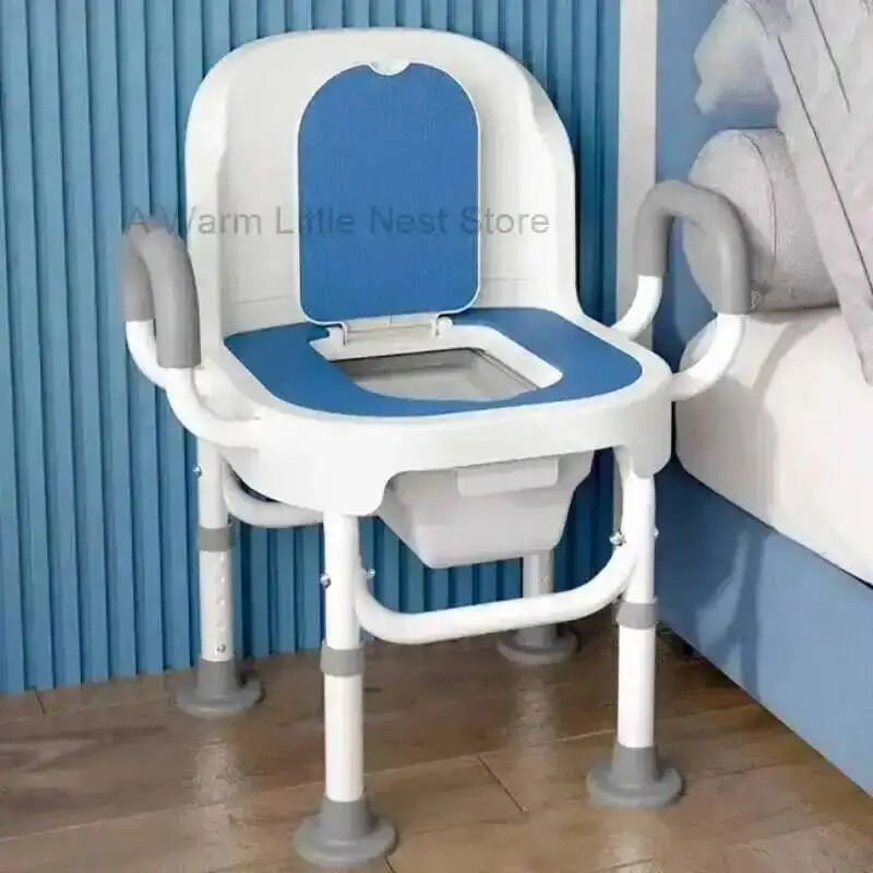 

Стул для пожилых беременных женщин, туалет, нескользящий туалет для спальни, портативный мобильный табурет, сиденье для душа в ванной, гибкий шезлонг для ванной комнаты