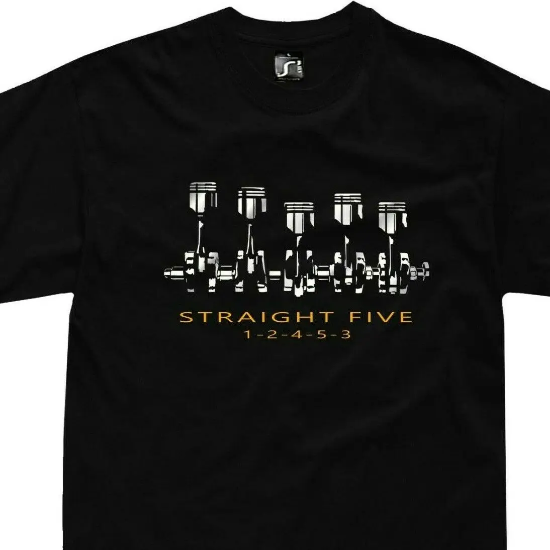 STRAIGHT FIVE engine t shirt ur quattro wr mb B5244S turbo v70r rs3 850 2 5 TFSI